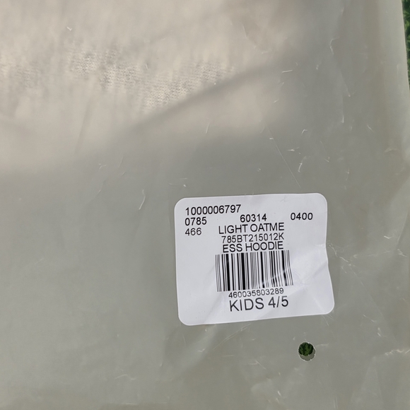 Essentials Light Oatmeal Hoodie Sweater for Kids - Picture 13 of 16